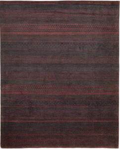 Tappeto Cromopura Geometrico Nero Antracite Bordeaux 245x305 Cm