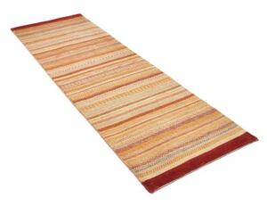 Tappeto Cromopura Geometrico Beige Arancione Corsia 78x244 Cm