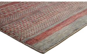 Tappeto Cromopura Geometrico Grigio Rosso 169x242 Cm