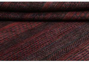 Tappeto Cromopura Geometrico Nero Antracite Bordeaux 245x305 Cm