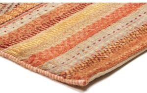 Tappeto Cromopura Geometrico Arancione Beige Corsia 79x246 Cm