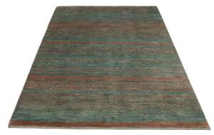 Tappeto Cromopura Geometrico Verde Petrolio Rame 156x221 Cm