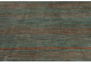 Tappeto Cromopura Geometrico Verde Petrolio Ruggine 246x314 Cm