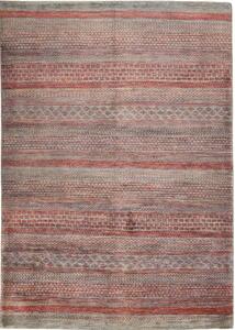Tappeto Cromopura Geometrico Grigio Rosso 169x242 Cm