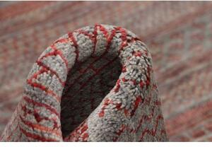 Tappeto Cromopura Geometrico Grigio Rosso 169x242 Cm