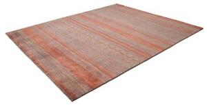 Tappeto Cromopura Geometrico Rosso Mattone Grigio Piombo 243x295 Cm