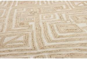 Tappeto Berbero Geometrico Beige Avorio 239x302 Cm