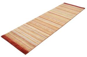 Tappeto Cromopura Geometrico Beige Arancione Corsia 78x244 Cm