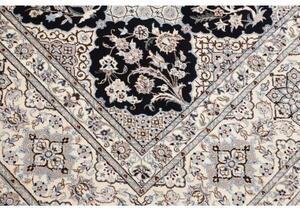 Tappeto Nain 6la Stilizzato Blu Scuro Avorio 206x300 Cm