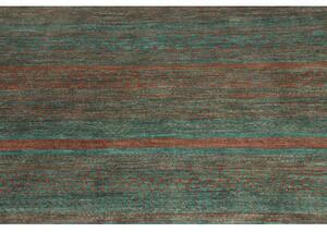 Tappeto Cromopura Geometrico Verde Petrolio Rame 156x221 Cm