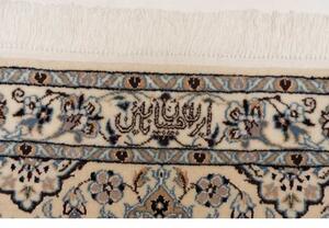 Tappeto Nain 6la Stilizzato Blu Scuro Avorio 206x300 Cm