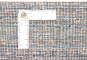 Tappeto Cromopura Geometrico Blu Avio Grigio Tortora 198x266 Cm