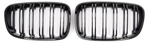 Griglia anteriore - BMW Serie 1 (F20/F21) - Modelli F20 dal 2011 al 2015, modelli F21 dal 2012 al 2015 - Per modelli pre-restyling - A doppia traversa - Destra e sinistra, 2 pezzi - Nero lucido