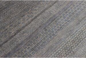 Tappeto Cromopura Geometrico Blu Avio Grigio Tortora 198x266 Cm