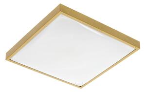 GTV - Lampada da soffitto a LED 24 W, 4000 K, IP44, oro Lampada da soffitto a LED ALTAR, 295x295 mm, 4000 K, 24 W, 1680 lm, AC180-250 V, 50/60 Hz, PF>0,5, IP44, Go