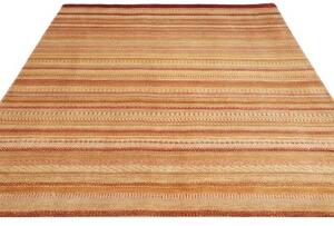 Tappeto Cromopura Geometrico Beige Bordeaux 199x271 Cm
