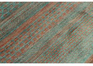 Tappeto Cromopura Geometrico Verde Petrolio Rame 156x221 Cm