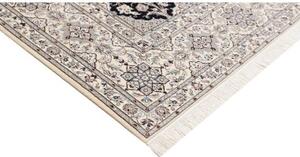 Tappeto Nain 6la Stilizzato Blu Scuro Avorio 206x300 Cm