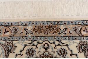 Tappeto Nain 6la Medaglione Avorio Blu 215x317 Cm