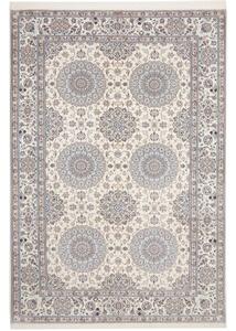Tappeto Nain 6la Medaglione Avorio Blu 215x317 Cm