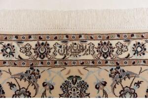 Tappeto Nain 6la Medaglione Floreale Azzurro Avorio 207x260 Cm