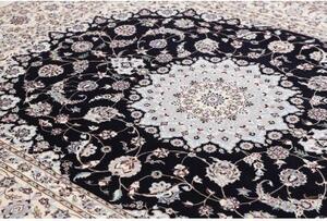 Tappeto Nain 6la Medaglione Floreale Avorio Blu Scuro 208x270 Cm