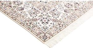 Tappeto Nain 6la Medaglione Floreale Bordeaux Avorio 200x307 Cm
