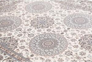 Tappeto Nain 6la Medaglione Avorio Blu 215x317 Cm