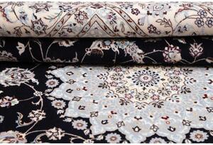 Tappeto Nain 6la Medaglione Floreale Avorio Blu Scuro 208x270 Cm