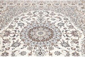 Tappeto Nain 6la Medaglione Floreale Avorio Blu 210x251 Cm