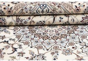 Tappeto Nain 6la Medaglione Floreale Avorio Blu 210x251 Cm