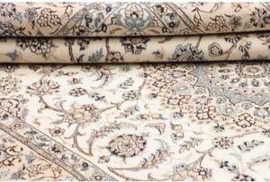 Tappeto Nain 6la Medaglione Floreale Avorio Blu Cobalto 153x237 Cm