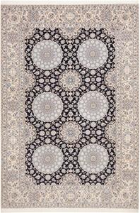 Tappeto Nain 6la Geometrico Blu Scuro Avorio 217x316 Cm