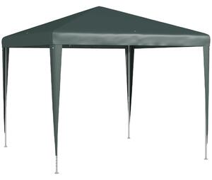 Outsunny Gazebo da Giardino e da Esterno con Viti e Corde, 2.7x2.7m, Verde Scuro | Aosom Italy