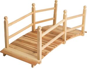 Ponte da giardino in legno tectake® Cantara 137 x 58 x 58 cm