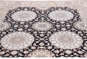 Tappeto Nain 6la Geometrico Blu Scuro Avorio 217x316 Cm