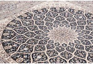 Tappeto Nain 6la Medaglione Floreale Avorio Blu Scuro Quadrato 204x206 Cm