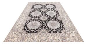 Tappeto Nain 6la Geometrico Blu Scuro Avorio 217x316 Cm