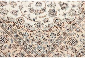 Tappeto Nain 6la Medaglione Floreale Avorio Blu Cobalto 153x237 Cm