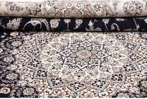 Tappeto Nain 6la Medaglione Floreale Avorio Blu Scuro 252x308 Cm