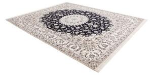 Tappeto Nain 6la Medaglione Floreale Avorio Blu Scuro 256x314 Cm