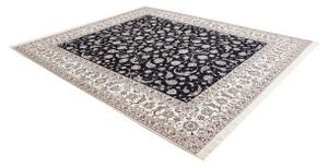 Tappeto Nain 6la Floreale Blu Scuro Avorio 260x310 Cm