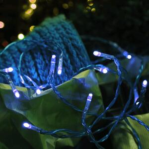 Best Season Catena luminosa LED, 15 pezzi, circa 2,1 m LED e cavo: blu, a batteria, 726-04