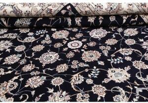 Tappeto Nain 6la Floreale Blu Scuro Avorio 260x310 Cm