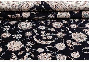 Tappeto Nain 6la Floreale Blu Scuro Avorio Quadrato 260x261 Cm
