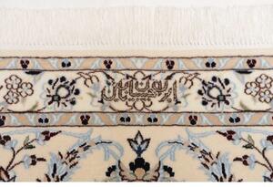 Tappeto Nain 6la Medaglione Floreale Avorio Blu Scuro 256x314 Cm