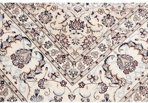 Tappeto Nain 6la Medaglione Floreale Avorio Blu Scuro 256x314 Cm