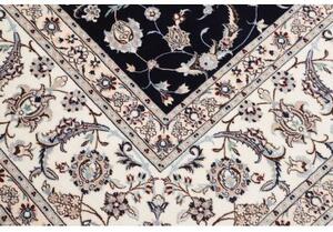 Tappeto Nain 6la Floreale Blu Scuro Avorio 260x310 Cm