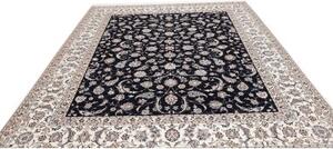 Tappeto Nain 6la Floreale Blu Scuro Avorio 260x310 Cm