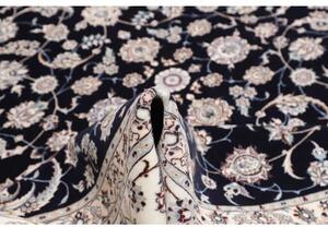 Tappeto Nain 6la Floreale Blu Scuro Avorio 260x310 Cm
